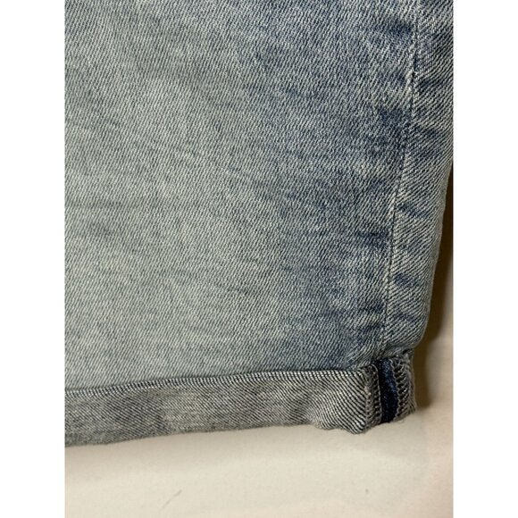 H and M Shorts Mens Denim Jean Short Slim Fit Sz 36 Jorts Cuff Stretch Light - Picture 5 of 15